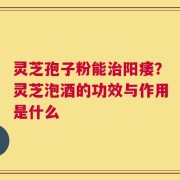 灵芝孢子粉能治阳痿？灵芝泡酒的功效与作用是什么