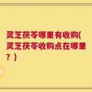 灵芝茯苓哪里有收购(灵芝茯苓收购点在哪里？)