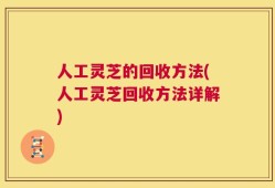 人工灵芝的回收方法(人工灵芝回收方法详解)