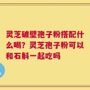 灵芝破壁孢子粉搭配什么喝？灵芝孢子粉可以和石斛一起吃吗