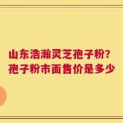 山东浩瀚灵芝孢子粉？孢子粉市面售价是多少