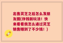 出售灵芝之后怎么发朋友圈(挣钱新玩法！快来看看我怎么通过灵芝销售赚到了不少钱！)