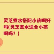 灵芝煮水搭配小孩喝好吗(灵芝煮水适合小孩喝吗？)
