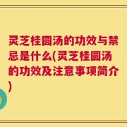 灵芝桂圆汤的功效与禁忌是什么(灵芝桂圆汤的功效及注意事项简介)