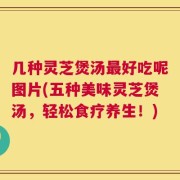 几种灵芝煲汤最好吃呢图片(五种美味灵芝煲汤，轻松食疗养生！)