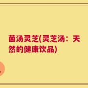 菌汤灵芝(灵芝汤：天然的健康饮品)