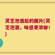 灵芝泡酒后的图片(灵芝泡酒，味感更浓郁！)