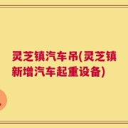 灵芝镇汽车吊(灵芝镇新增汽车起重设备)