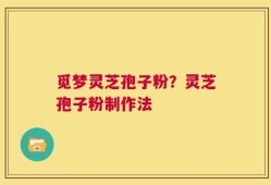 觅梦灵芝孢子粉？灵芝孢子粉制作法