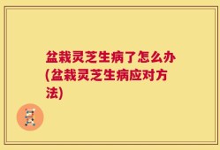 盆栽灵芝生病了怎么办(盆栽灵芝生病应对方法)