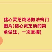 猪心灵芝炖汤做法窍门图片(猪心灵芝汤的简单做法，一次掌握)