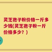 灵芝孢子粉价格一斤多少钱(灵芝孢子粉一斤价格多少？)