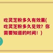 吃灵芝粉多久有效果(吃灵芝粉多久见效？你需要知道的时间！)