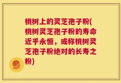桃树上的灵芝孢子粉(桃树灵芝孢子粉的寿命近乎永恒，或称桃树灵芝孢子粉绝对的长寿之粉)