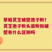 草姬灵芝破壁孢子粉？灵芝孢子粉头道粉和破壁有什么区别吗