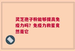 灵芝孢子粉能够提高免疫力吗？免疫力救星竟然是它