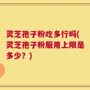 灵芝孢子粉吃多行吗(灵芝孢子粉服用上限是多少？)