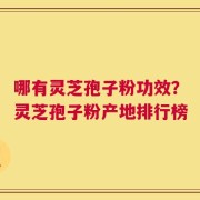 哪有灵芝孢子粉功效？灵芝孢子粉产地排行榜