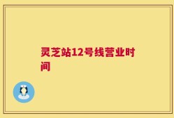 灵芝站12号线营业时间