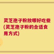 灵芝孢子粉放哪好吃些(灵芝孢子粉的合适食用方式)