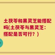 土茯苓和黑灵芝能搭配吗(土茯苓与黑灵芝：搭配是否可行？)