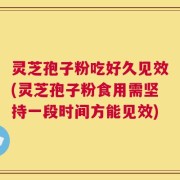 灵芝孢子粉吃好久见效(灵芝孢子粉食用需坚持一段时间方能见效)