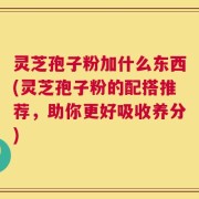 灵芝孢子粉加什么东西(灵芝孢子粉的配搭推荐，助你更好吸收养分)