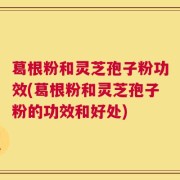 葛根粉和灵芝孢子粉功效(葛根粉和灵芝孢子粉的功效和好处)