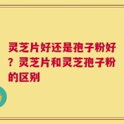 灵芝片好还是孢子粉好？灵芝片和灵芝孢子粉的区别