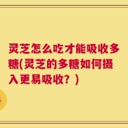 灵芝怎么吃才能吸收多糖(灵芝的多糖如何摄入更易吸收？)