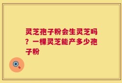 灵芝孢子粉会生灵芝吗？一棵灵芝能产多少孢子粉