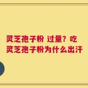 灵芝孢子粉 过量？吃灵芝孢子粉为什么出汗