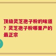 顶级灵芝孢子粉的味道？灵芝孢子粉哪里产的最正宗