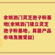 余姚泗门灵芝孢子粉基地(余姚泗门建立灵芝孢子粉基地，真菌产品市场发展受益)