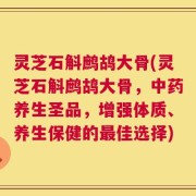 灵芝石斛鹧鸪大骨(灵芝石斛鹧鸪大骨，中药养生圣品，增强体质、养生保健的最佳选择)