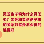 灵芝孢子粉为什么灵芝少？灵芝和灵芝孢子粉的关系到底是怎么样的谁更好