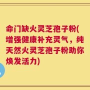 命门缺火灵芝孢子粉(增强健康补充灵气，纯天然火灵芝孢子粉助你焕发活力)