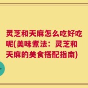灵芝和天麻怎么吃好吃呢(美味煮法：灵芝和天麻的美食搭配指南)