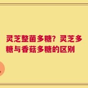 灵芝整菌多糖？灵芝多糖与香菇多糖的区别