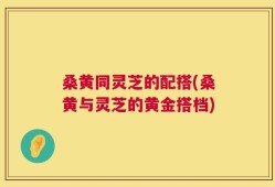 桑黄同灵芝的配搭(桑黄与灵芝的黄金搭档)