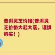 普洱灵芝价格(普洱灵芝价格大起大落，谨慎购买！)