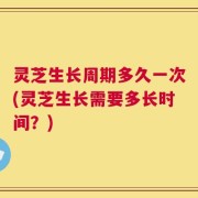 灵芝生长周期多久一次(灵芝生长需要多长时间？)