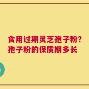 食用过期灵芝孢子粉？孢子粉的保质期多长