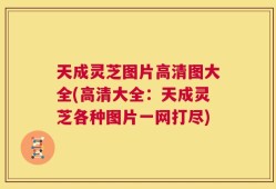 天成灵芝图片高清图大全(高清大全：天成灵芝各种图片一网打尽)
