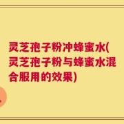 灵芝孢子粉冲蜂蜜水(灵芝孢子粉与蜂蜜水混合服用的效果)