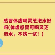 感冒体虚喝灵芝泡水好吗(体虚感冒可喝灵芝泡水，不妨一试！)