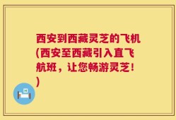 西安到西藏灵芝的飞机(西安至西藏引入直飞航班，让您畅游灵芝！)