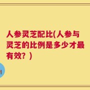 人参灵芝配比(人参与灵芝的比例是多少才最有效？)