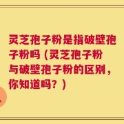 灵芝孢子粉是指破壁孢子粉吗 (灵芝孢子粉与破壁孢子粉的区别，你知道吗？)