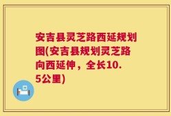 安吉县灵芝路西延规划图(安吉县规划灵芝路向西延伸，全长10.5公里)